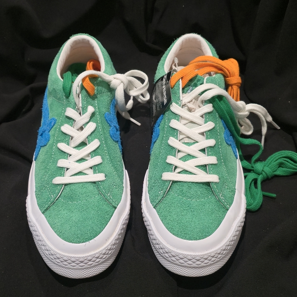Converse Golf le Fleur x One Star Ox Jolly Green Size Men 6.5, Women 8.5, No Box - Picture 2 of 10